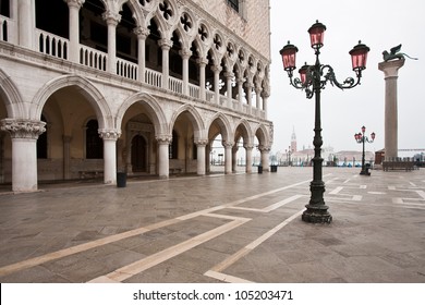 Duks Palace On St. Marks Square, Venice Italy