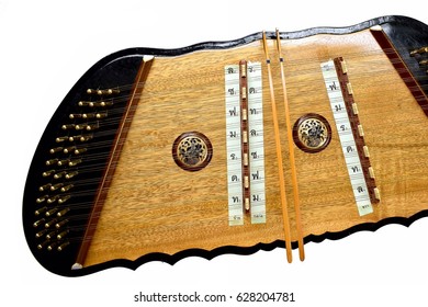 Dulcimer Isolated On White Background Stock Photo 628204781 | Shutterstock