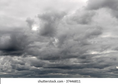 Dull Cloudy Gray Overcast Sky Background