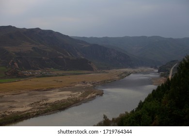 Duman River Landscape From Tumen Which Is A County-level City In Yanbian Korean Autonomous Prefecture, Eastern Jilin Province, Northeast China.