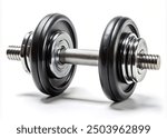 Dumbbell isolated on white background