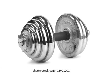 Dumbbell Isolated Over White Background Stock Photo 18901201 | Shutterstock