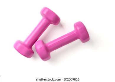 Dumbbells Isolated On White