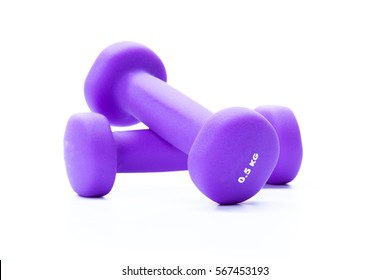 Dumbbells Isolated On White