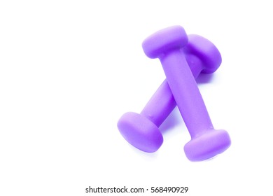 Dumbbells Isolated On White