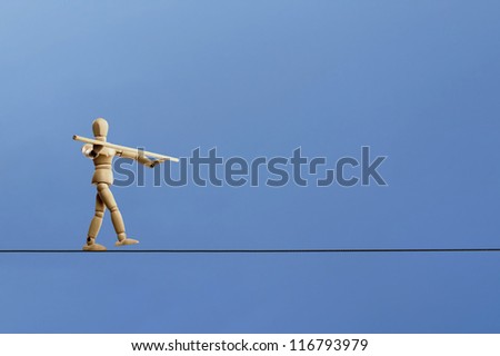 Dummy slacklining