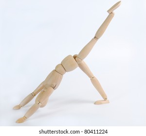 Dummy In Yoga Pose - Powered by Shutterstock