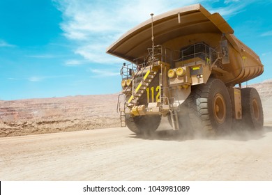 Dump Truck At A Copper Mine In Latin America