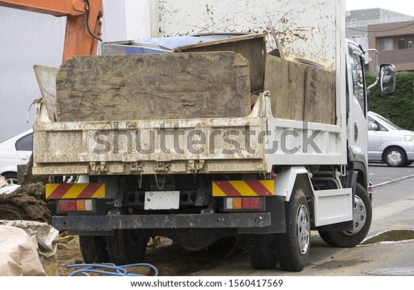 dumper car in construction\
site