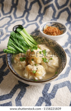 Dumpling Soup with vegetables
