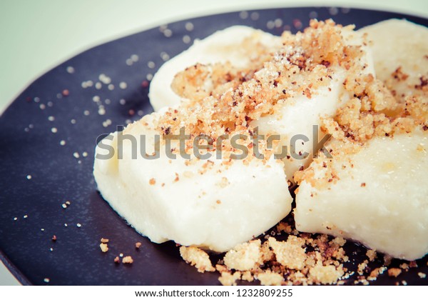 Dumplings Cottage Cheese Traditional Polish Dish Stock Photo Edit