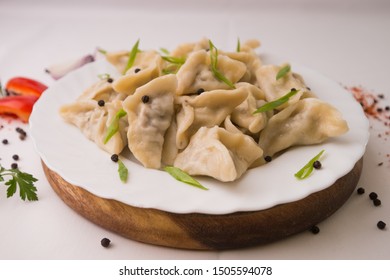 Dumplings On A Plate On The Table