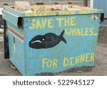 Dumpster art in Barrow, Alaska
