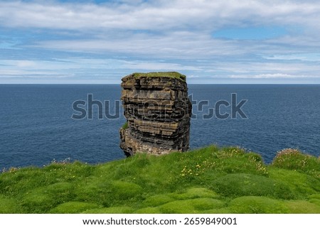 Dun Briste sea stack at Downpatrick Head in County Mayo Ireland