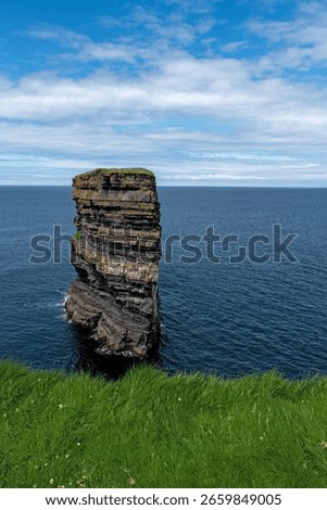 Dun Briste sea stack at Downpatrick Head in County Mayo Ireland
