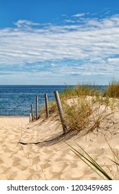 Dune At The Baltic Sea, Grass Sand Dune Beach Sea View