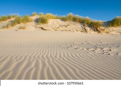 Dune On Beach At Sunset