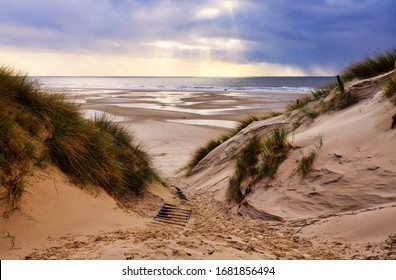 Dunes at the Beach of Amrum, Germany in  Europe - Shutterstock ID 1681856494
