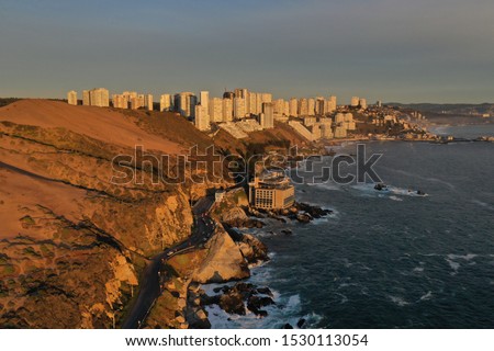 Similar – Vina del Mar, Chile Meer