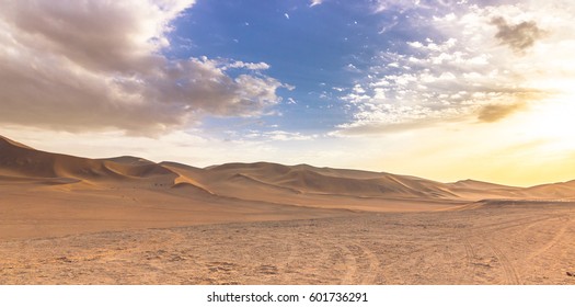 Dunes Of The Gobi Desert In Dunhuang, China