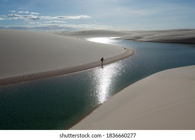 Dunes And Lake Of Lençóis Maranhenses National Park - Barreirinhas, Maranhão, Brazil