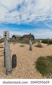 Dungeness, Kent, England, 09/23/2017 Prospect Cottage, Home Of The Film Director, Derek Jarman