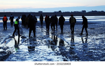 Dungeness, Kent, UK, May 3rd 2022, Migrants Arrive On A Kent Beach After Being Rescued At Sea After Crossing The English Channel. 