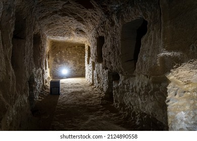 A Dungeon In An Ancient Excavation In Alexandria. Egypt