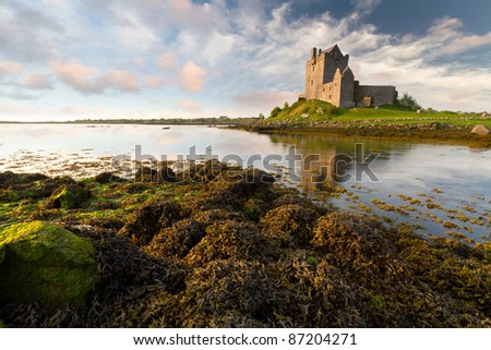 Dunguaire castle at sunset, Co. Galway, Ireland