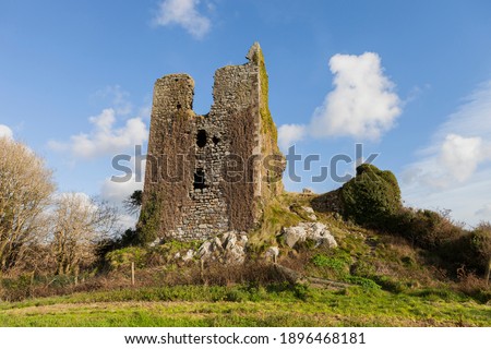 Dunhill Castle ruins, Annestown, Ireland