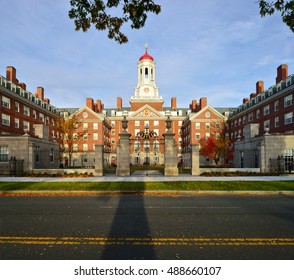 Dunster House in the fall. Harvard University, Cambridge, Massachusetts