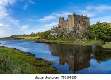 Dunvegan Castle And Harbour On The Island Of Skye, Scotland