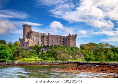 Dunvegan castle on the Isle of Skye - the seat of the MacLeod of MacLeod, Scotland