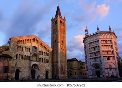 Duomo And Baptistery Of Parma, Italy