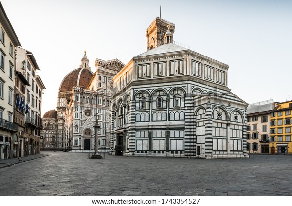 Duomo Di Firenze Florence Cathedral Santa Stock Photo Edit Now 1743354527