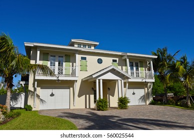 Duplex House With Separate Decks And Garage For Each Unit And Beautiful Landscaping Near The Beach. Would Make A Great Vacation Rental Property. 