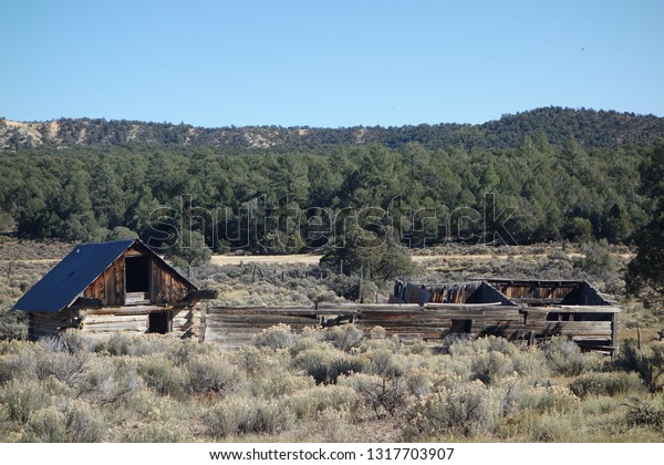 Durango Abandoned Log Cabins Stock Photo Edit Now 1317703907