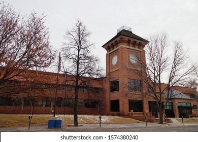 Durango, Colorado / USA - November 28 2019: La Plata County Court House 1060 E. Second Ave 6th Judicial Trial Courts