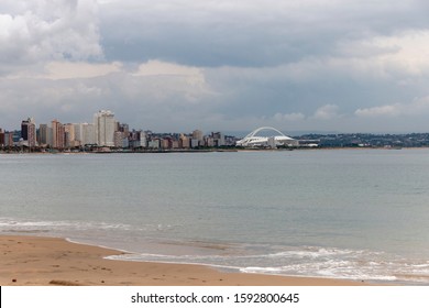 Durban Beach Front-December 2019-South Africa-A Close Up View Of Durban Beach Promenade 