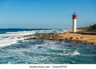 Durban City Lighthouse on a Bright Sunny Day