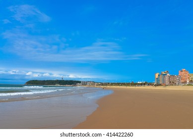 Durban North Beach Walk On A Sunny Day