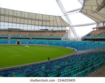 DURBAN - NOVEMBER 26: the Moses Mabhida stadium of Durban on November 26, 2009 in Durban, South Africa. It was one of the host stadiums for the 2010 FIFA World Cup.