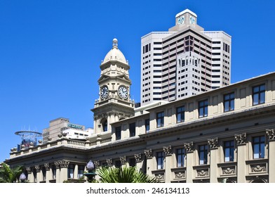 Durban, South Africa - March 9 2010: View Of The Post Office Building With A Tower In The Background In The Old City Center