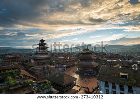 Durbar Square  before the earthquake in Nepal