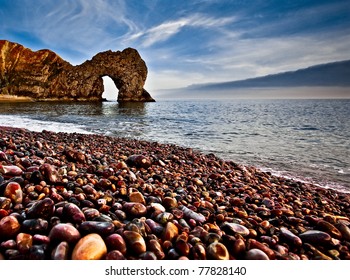 Durdle Door Pebble Beach