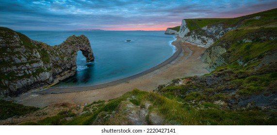 Durdle Door Sea Arch Sunrise England