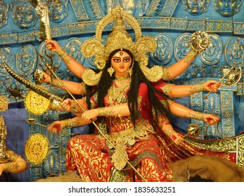 Durga Idol Of Kolkata Durga Puja Festival