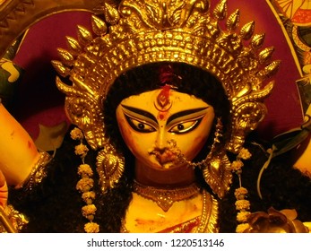 Face Pic Orange Goddess Durga Stock Photo 1439548466 | Shutterstock