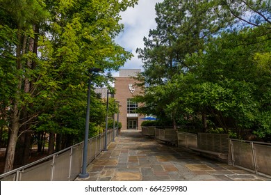 DURHAM, NC, USA - JUNE 18: Duke Law School On June, 18, 2017 At Duke University In Durham, North Carolina.