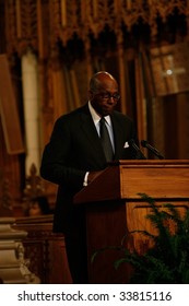 DURHAM, NORTH CAROLINA-JUNE 11: Vernon Eulion Jordan, Jr Speaks At Duke Chapel Ceremony On June 11, 2009 In Durham, North Carolina.